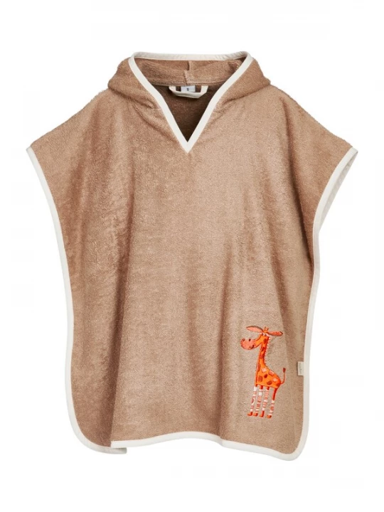 Obrázek produktu PLAYSHOES Koupací plášť béžová / hnědá / oranžová / červená