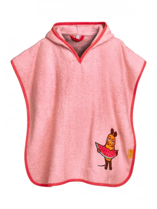 Obrázek produktu PLAYSHOES Koupací plášť 'DIE MAUS MELONE' čokoládová / oranžová / růžová / světle červená
