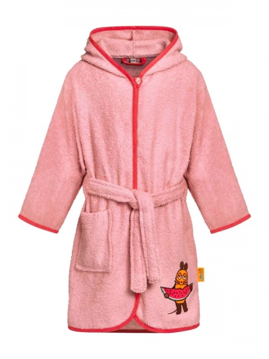 Obrázek produktu PLAYSHOES Koupací plášť 'DIE MAUS MELONE' zelená / oranžová / růžová / červená