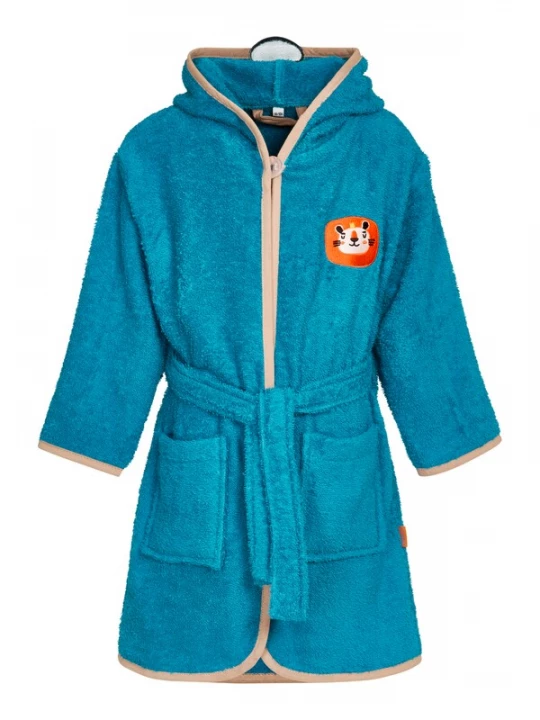Obrázek produktu PLAYSHOES Koupací plášť 'Dschungel' béžová / azurová modrá / oranžová