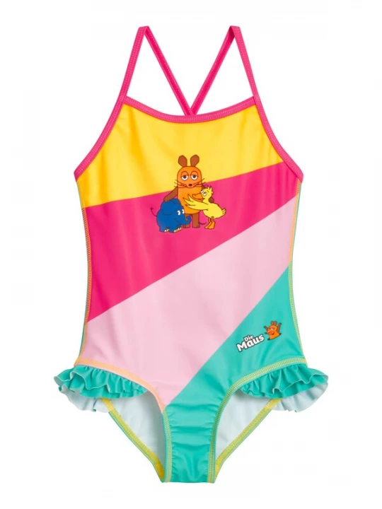Obrázek produktu PLAYSHOES Plavky 'Die Maus Freunde'  medová / nefritová / pink / růžová