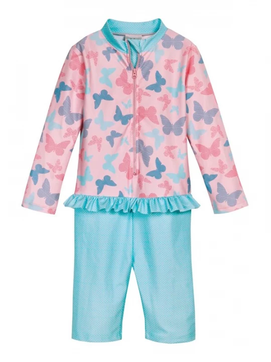 Obrázek produktu PLAYSHOES Plavky 'Schmetterlinge' modrá / aqua modrá / růžová / světle růžová