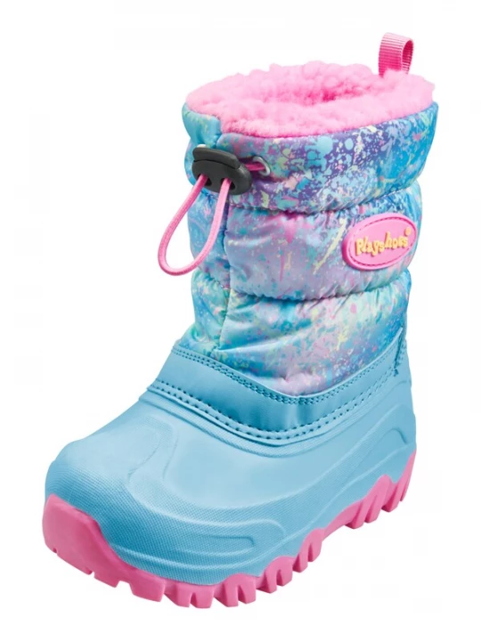 Obrázek produktu PLAYSHOES Sněhule 'Regenbogen'  světlemodrá / světle zelená / fialová / pink