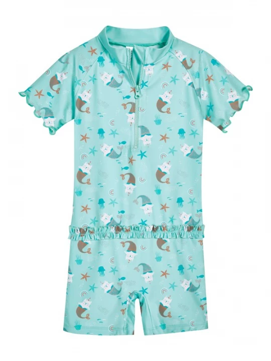 Obrázek produktu PLAYSHOES UV ochrana 'Einhornmeerkatze'  hnědá / mátová / bílá