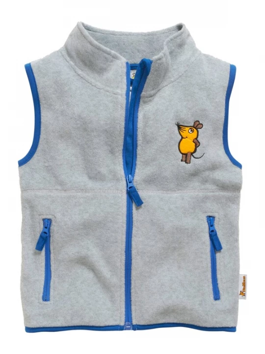 Obrázek produktu PLAYSHOES Vesta 'DIE MAUS'  královská modrá / citronová / šafrán / šedá