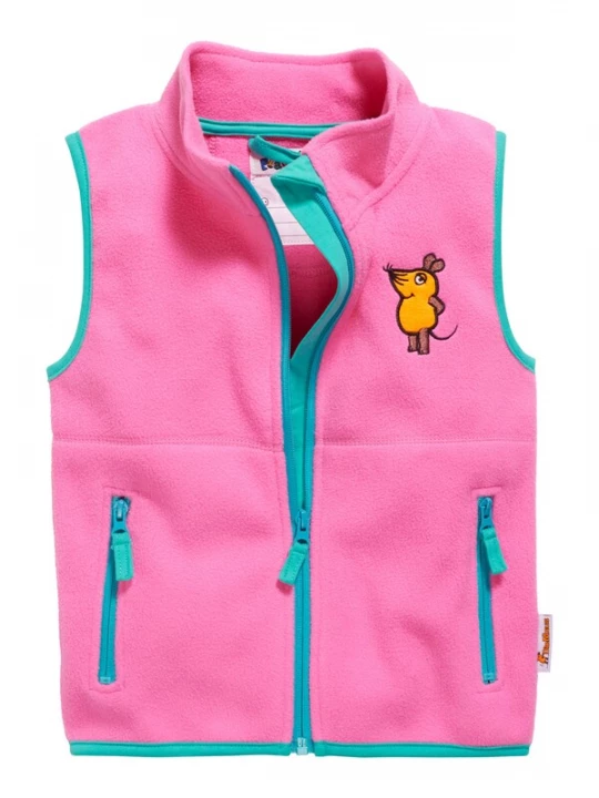 Obrázek produktu PLAYSHOES Vesta 'DIE MAUS'  tyrkysová / okrová / zlatě žlutá / pink
