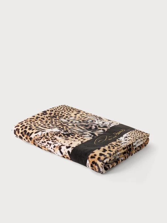 Obrázek produktu Plážová osuška Roberto Cavalli hnědá