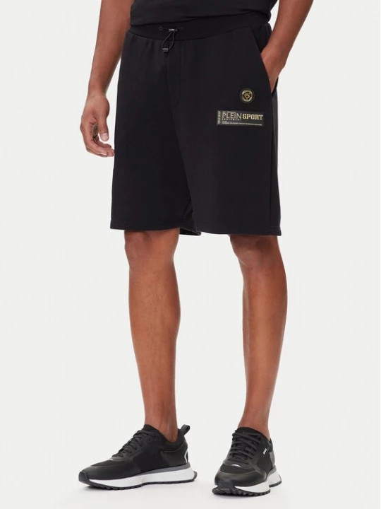 Obrázek produktu Plein Sport Sportovní kraťasy PAEC MJT2601 STE003N Černá Regular Fit