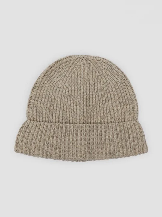 Obrázek produktu Pletená bavlněná čepice beanie s ohrnutým lemem s.Oliver béžová