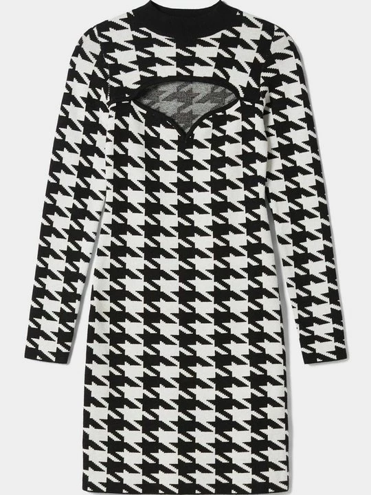 Obrázek produktu Pletené šaty Bershka černá