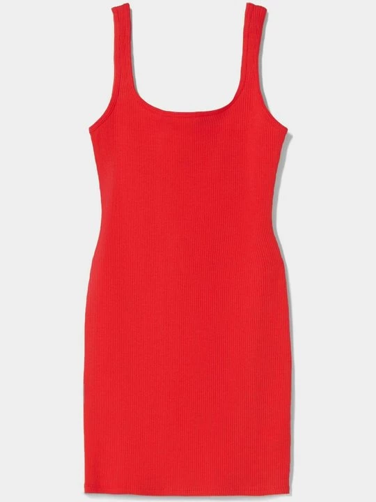 Obrázek produktu Pletené šaty Bershka červená