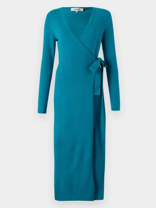 Obrázek produktu Pletené šaty Diane Von Furstenberg tmavě zelená