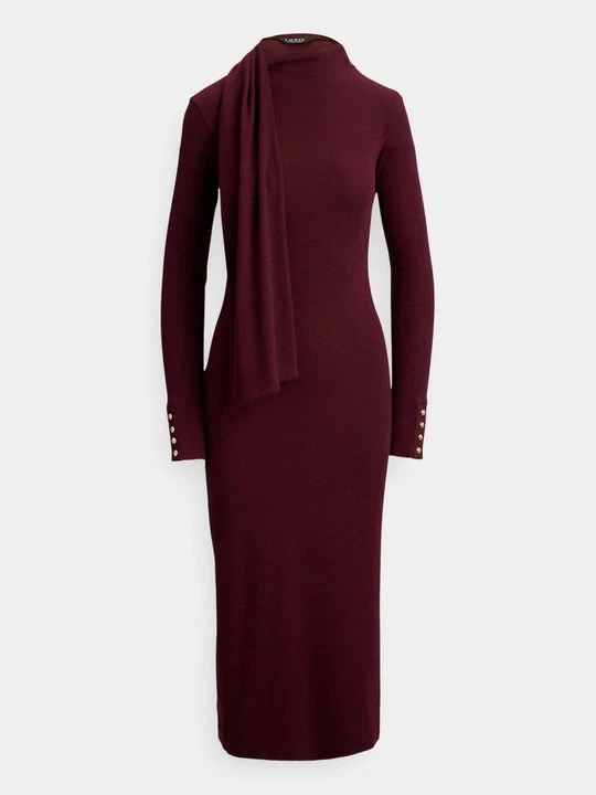 Obrázek produktu Pletené šaty Lauren Ralph Lauren bordeaux