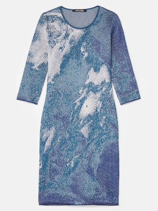 Obrázek produktu Pletené šaty Roberto Cavalli modrá