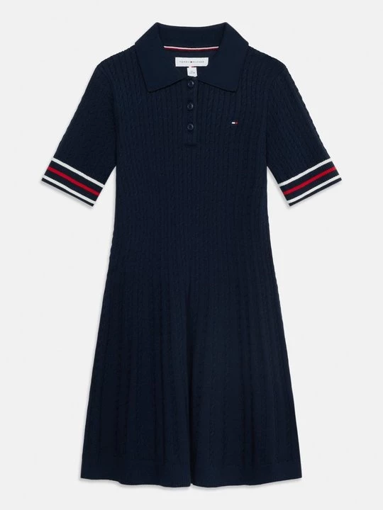 Obrázek produktu Pletené šaty Tommy Hilfiger tmavě modrá