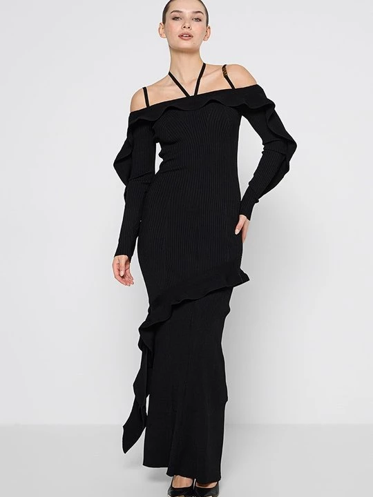 Obrázek produktu Pletené šaty Versace Jeans Couture černá