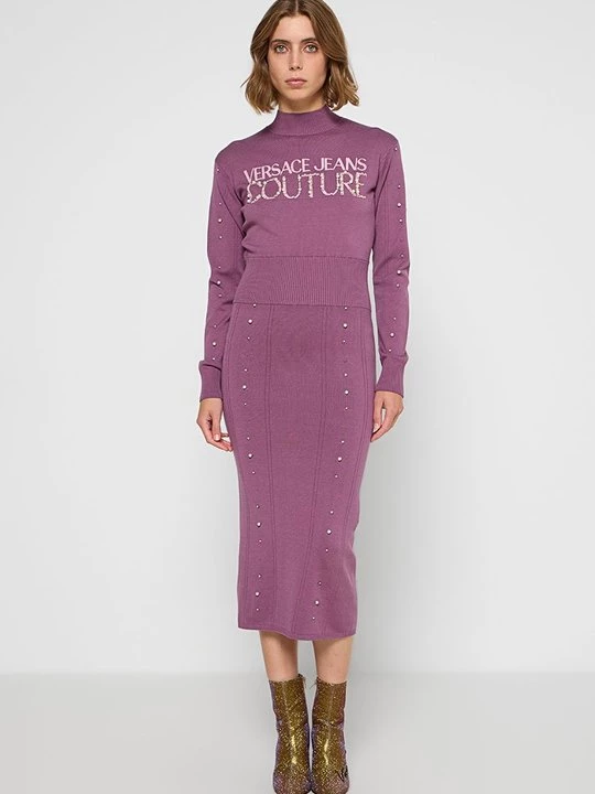 Obrázek produktu Pletené šaty Versace Jeans Couture lila