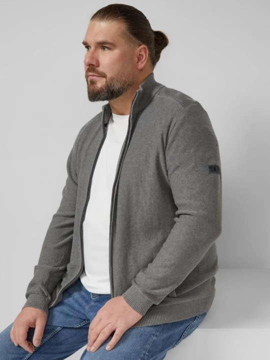 Obrázek produktu Pletený kabátek s různými strukturami a se stojáčkem, z bavlny s.Oliver