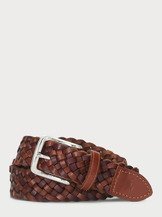 Obrázek produktu Pletený pásek Polo Ralph Lauren hnědá