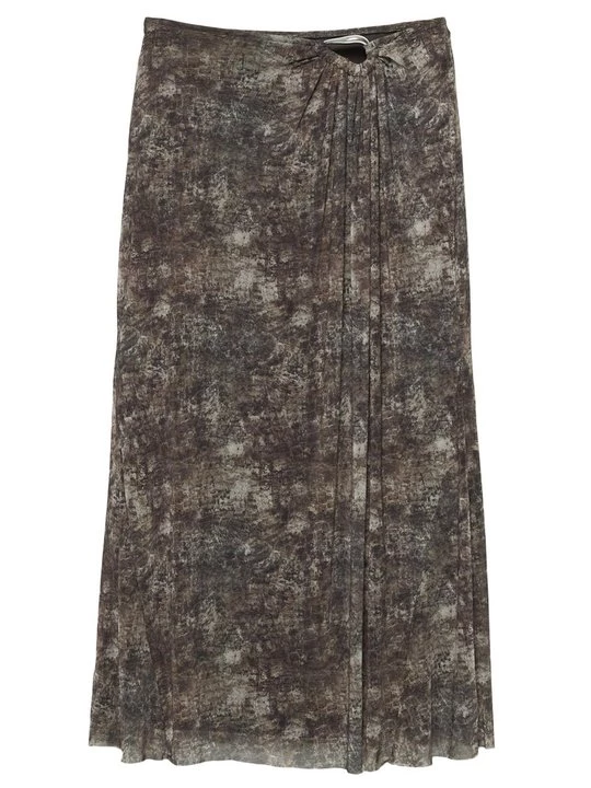 Obrázek produktu Plisovaná sukně PULL&BEAR tmavě hnědá