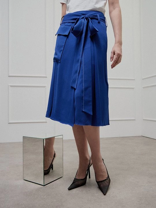 Obrázek produktu Plisovaná sukně Victoria Beckham královská modrá