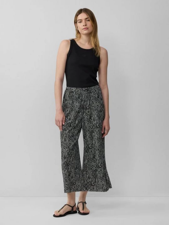 Obrázek produktu Plisované žerzejové culottes s.Oliver černá