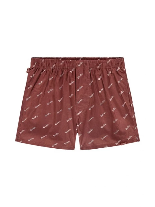 Obrázek produktu Pockies Boxerky 'Broke' rezavě červená / offwhite