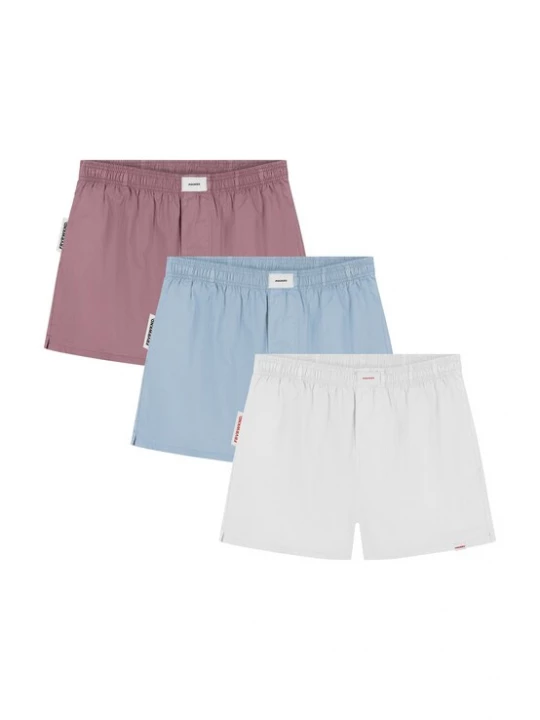 Obrázek produktu Pockies Boxerky 'Forever Weekend' světlemodrá / bledě fialová / bílá