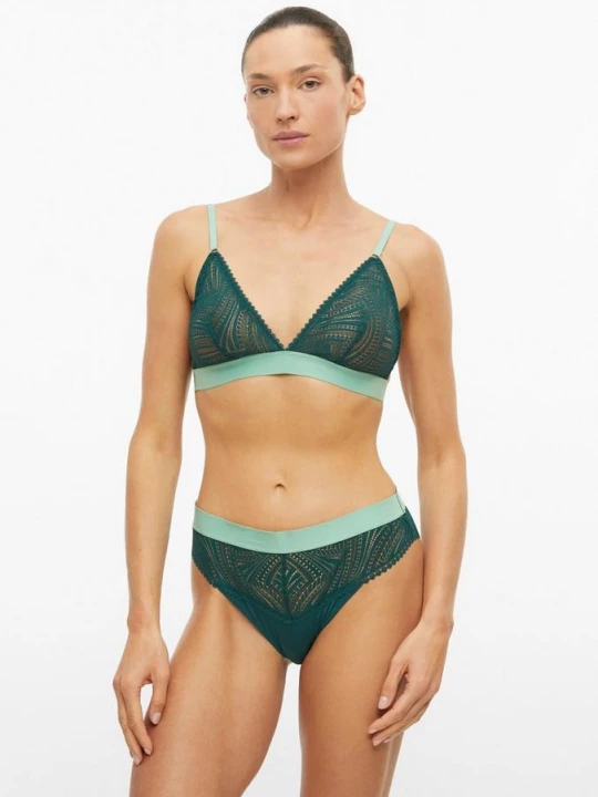 Obrázek produktu Podprsenka bralette z krajky s.Oliver zelená
