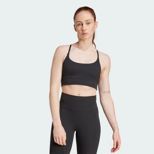 Obrázek produktu Podprsenka s lehkým zpevněním adidas All Me Rib Bra Long Line černá