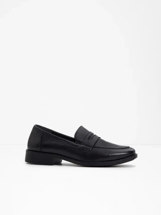 Obrázek produktu Półbuty skórzane loafer BonPrix czarny