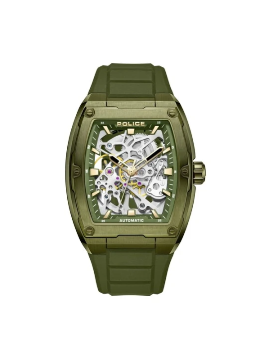 Obrázek produktu POLICE Analogové hodinky 'Automatic watch Skeletor' zelená