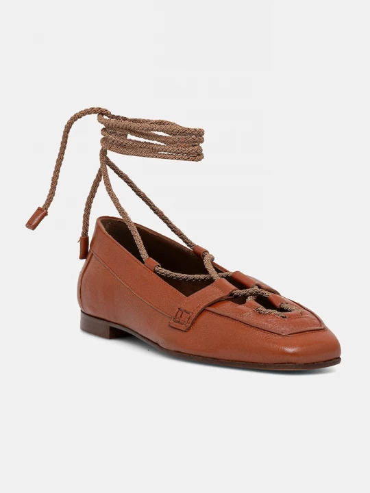 Obrázek produktu Pollini baleríny kožené hnědá
