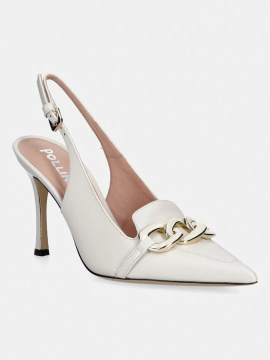 Obrázek produktu Pollini Kožené lodičky Pollini béžová