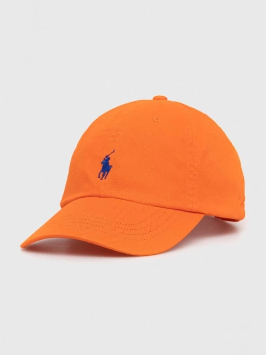 Obrázek produktu Polo Ralph Lauren baseballová čepice dámská bavlněná oranžová