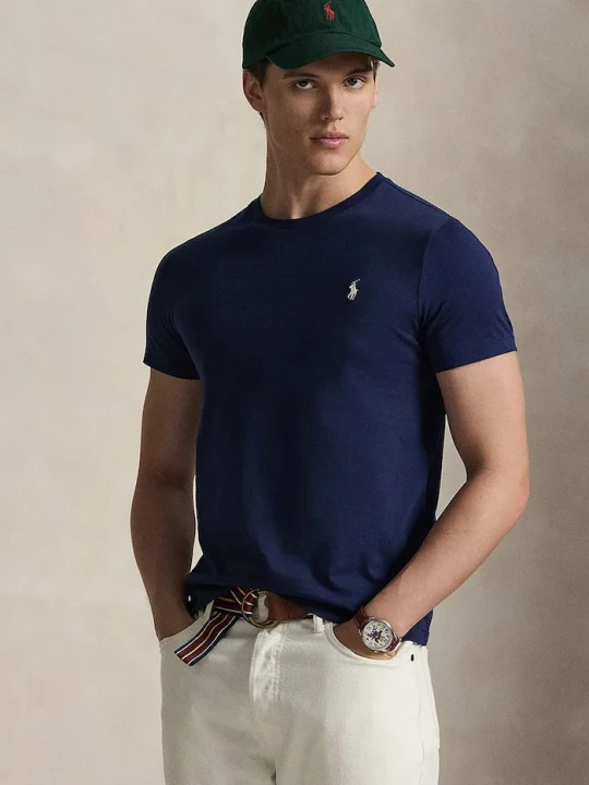 Obrázek produktu Polo Ralph Lauren basic tričko pánské bavlněné námořnická modř