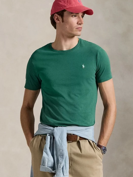 Obrázek produktu Polo Ralph Lauren basic tričko pánské bavlněné zelená