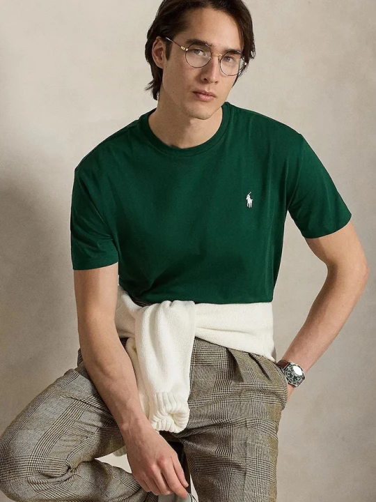 Obrázek produktu Polo Ralph Lauren basic tričko pánské bavlněné zelená