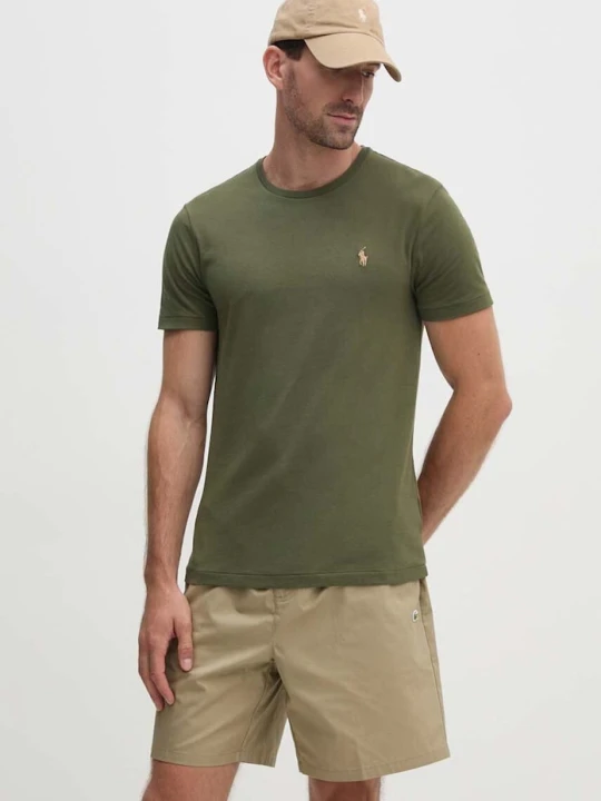 Obrázek produktu Polo Ralph Lauren basic tričko pánské bavlněné zelená