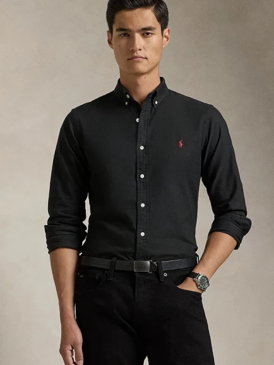 Obrázek produktu Polo Ralph Lauren Bavlněná košile Polo Ralph Lauren černá