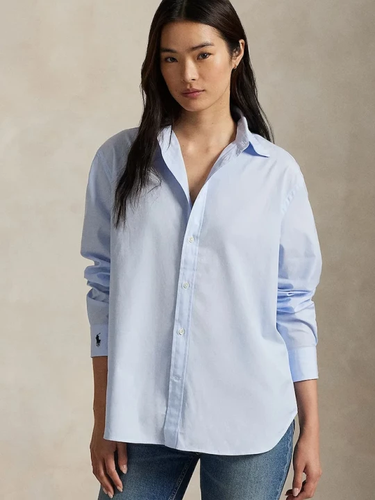 Obrázek produktu Polo Ralph Lauren Bavlněná košile Polo Ralph Lauren Long Sleeve Light Shirt modrá