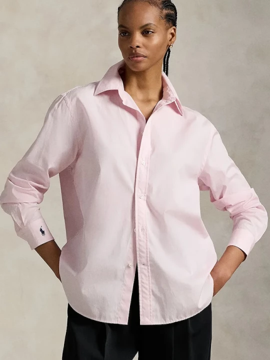 Obrázek produktu Polo Ralph Lauren Bavlněná košile Polo Ralph Lauren Long Sleeve Light Shirt růžová