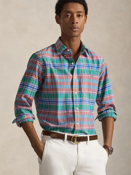 Obrázek produktu Polo Ralph Lauren Bavlněná košile Polo Ralph Lauren oranžová