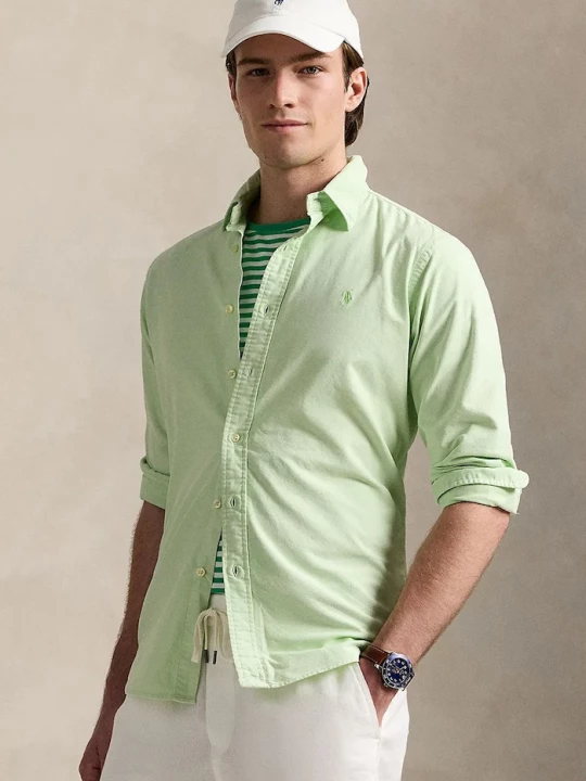 Obrázek produktu Polo Ralph Lauren Bavlněná košile Sport Shirt zelená