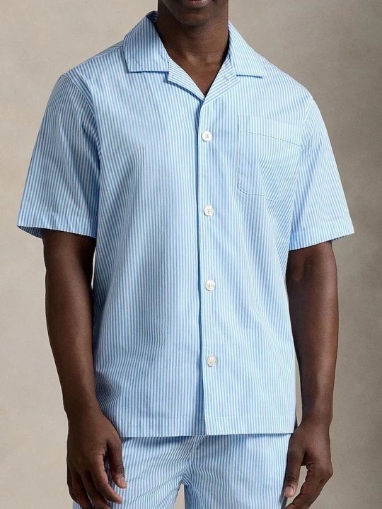 Obrázek produktu Polo Ralph Lauren Bavlněná pyžamová košile Polo Ralph Lauren modrá