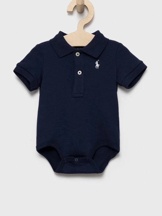 Obrázek produktu Polo Ralph Lauren Bavlněné kojenecké body námořnická modř
