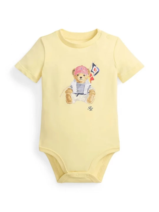 Obrázek produktu Polo Ralph Lauren Bavlněné kojenecké body Polo Ralph Lauren žlutá