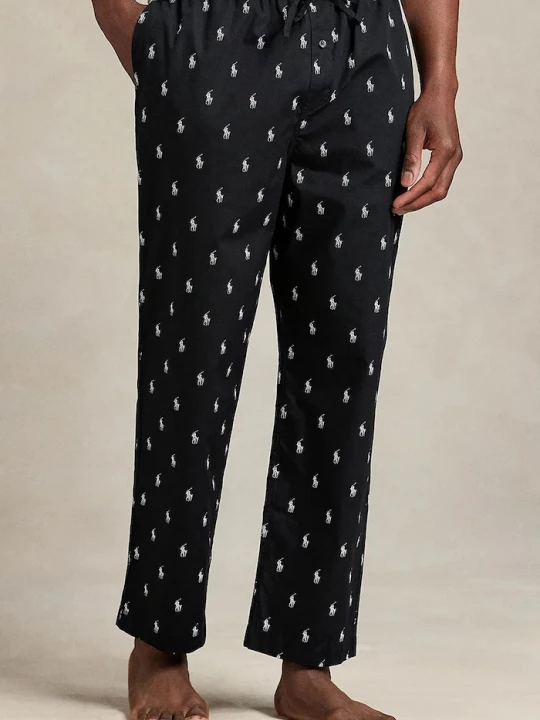 Obrázek produktu Polo Ralph Lauren Bavlněné pyžamové kalhoty Polo Ralph Lauren černá