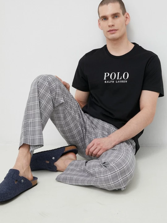 Obrázek produktu Polo Ralph Lauren Bavlněné pyžamové tričko Polo Ralph Lauren černá