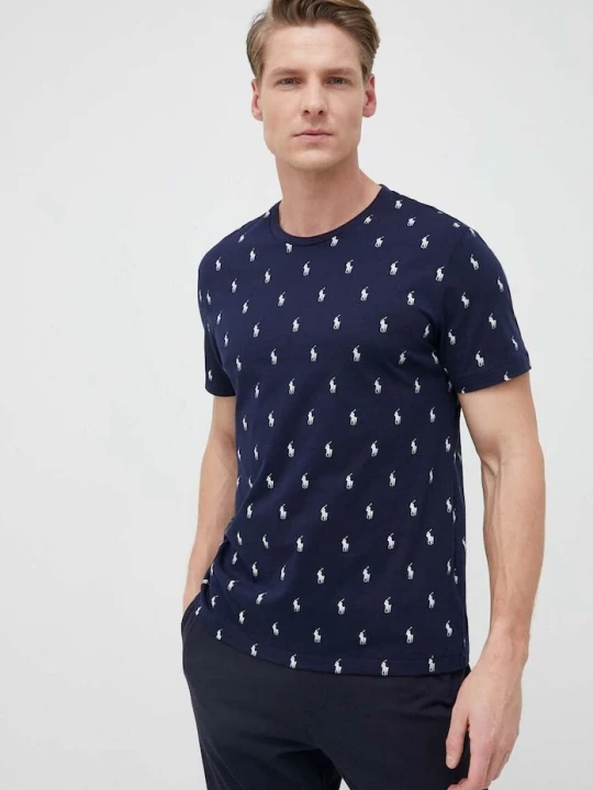 Obrázek produktu Polo Ralph Lauren Bavlněné pyžamové tričko Polo Ralph Lauren námořnická modř